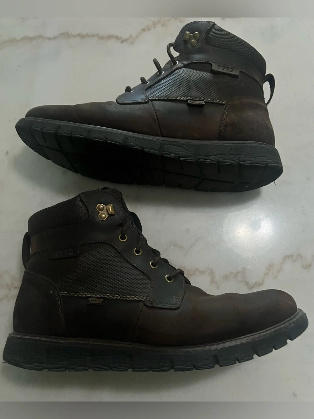 Nun Bush 85088-215 Defender Dark Brown Leather Ankle  Boots Men’s Size 13